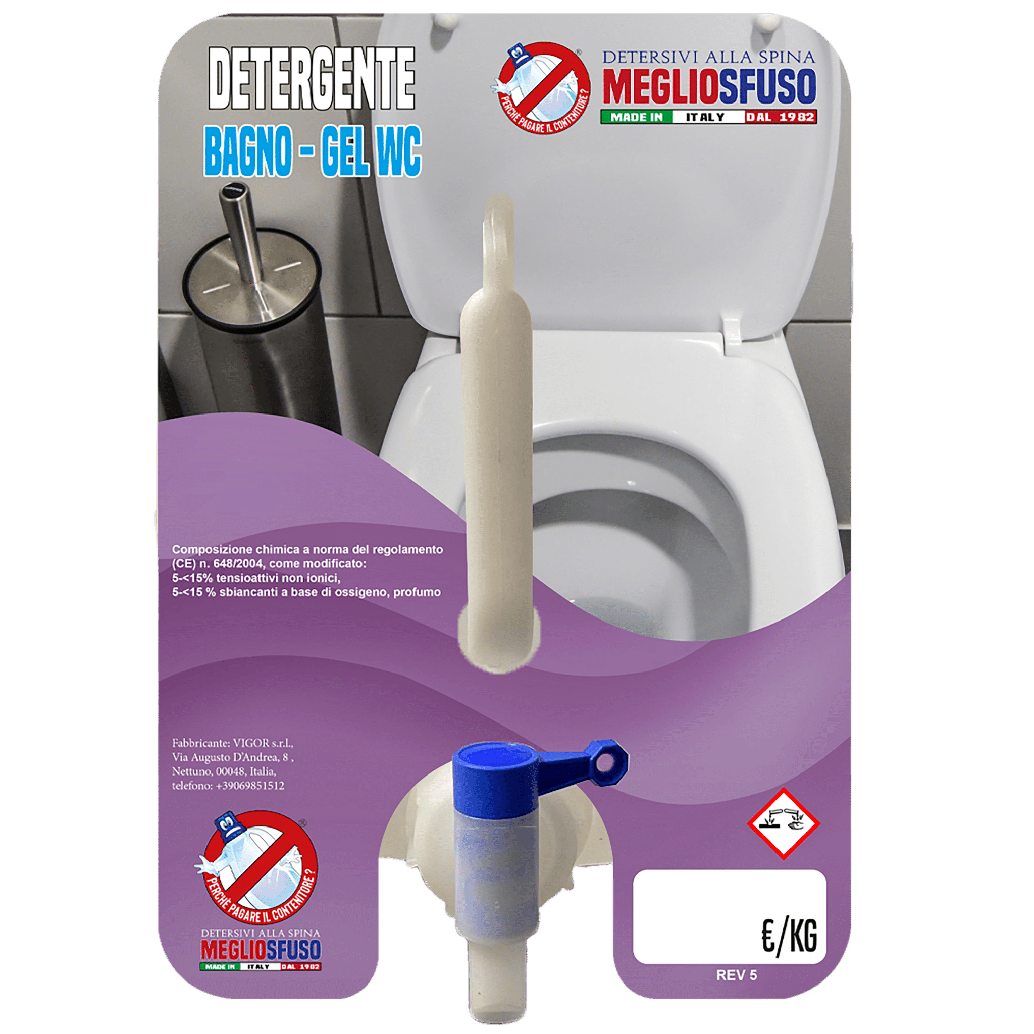 Detergente Bagno Gel WC MeglioSfuso